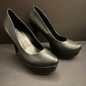 Jessica Simpson Jswaleo Platform Hi Heel- BLACK